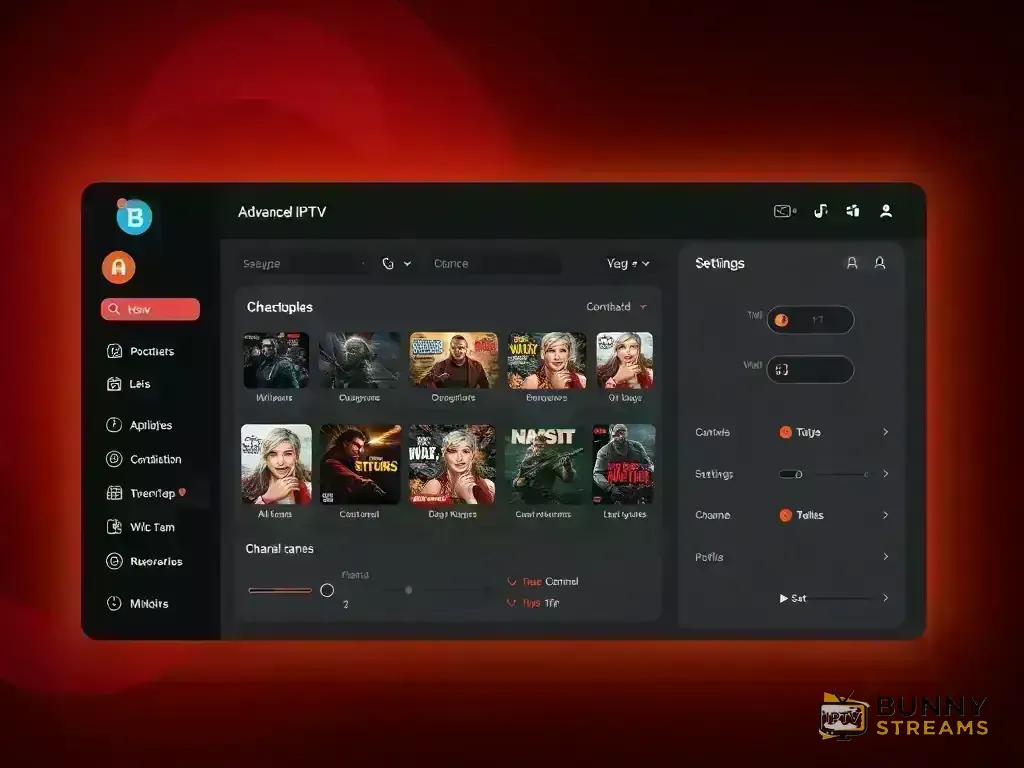 Dashboard showing Bunny Streams advanced features