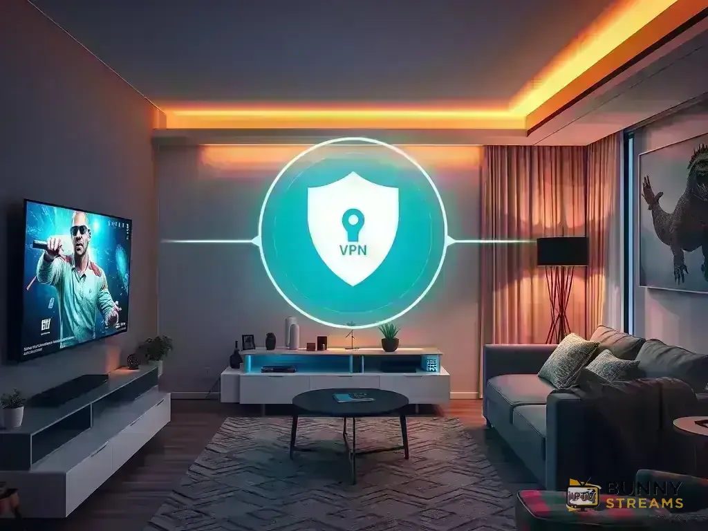 Secure streaming setup with VPN and security features